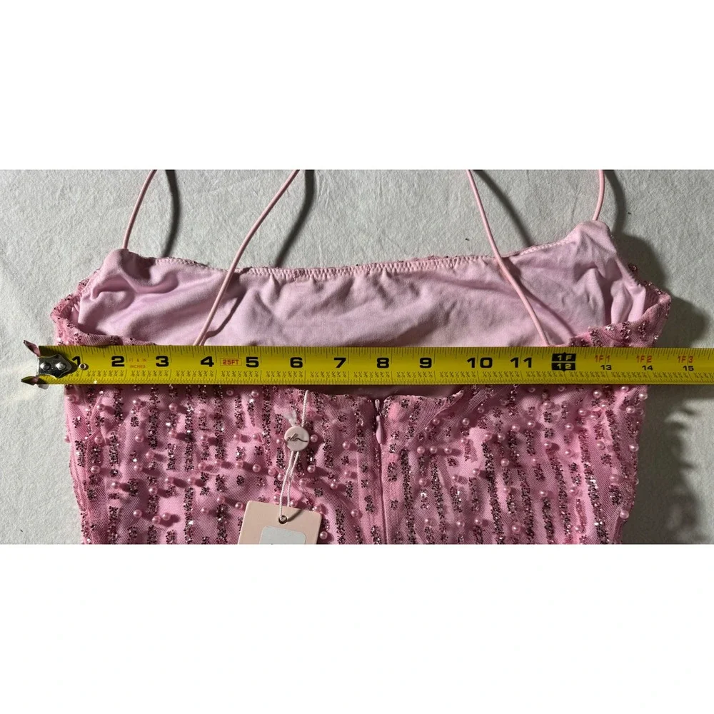 Oh Polly Pink Sequin Mini Dress - Picture 7 of 9